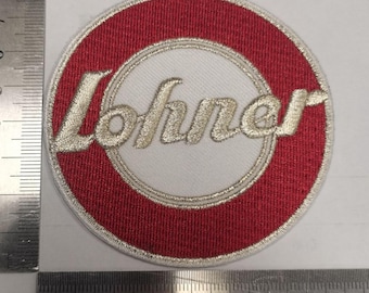 Lohner Scooters Logo Patch Classic Design Vintage max. Dim/Diameter 3 inch/8 cm embroidered