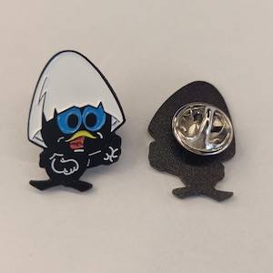 Calimero Style Pin (max.dim 25 mm) - Enamel Metal Lapel Pin Badge MB Vintage Limited Stock