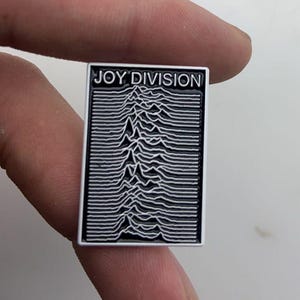 Joy Divison Logo Pin (max.dim 29mm)   Vintage Enamel Metal Lapel Pin Badge Music ts MC