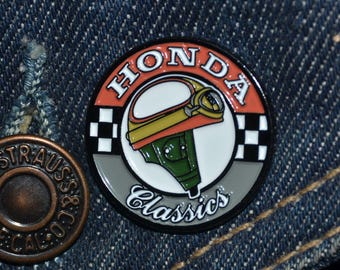 Honda Classic Motorcycle Pin (max.dim 25 mm) Enamel Metal Lapel Pin Honda Susuki Yamaha Indian Bonneville Tiger Norton BSA MC