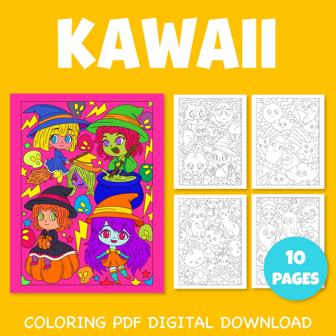 coloring-pages-for-kids-kawaii-doodle-cartoon-characters-coloring-pack