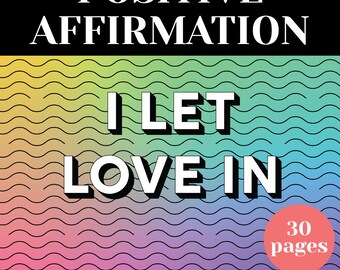 Positive Affirmation Printable pdf Coloring Pages Pack 2