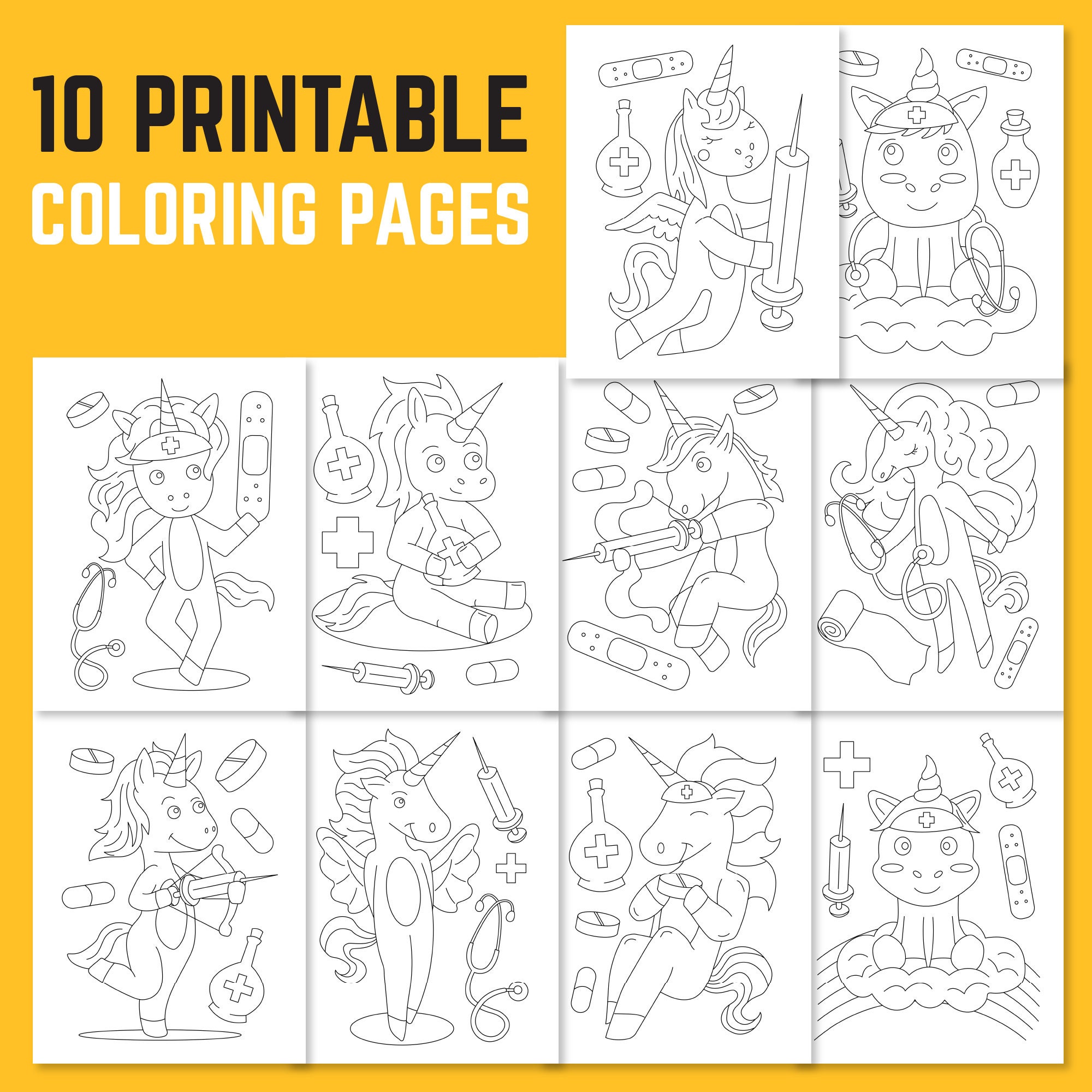 coloring-pages-for-kids-medicorn-medical-unicorn-themedoctor-nurse