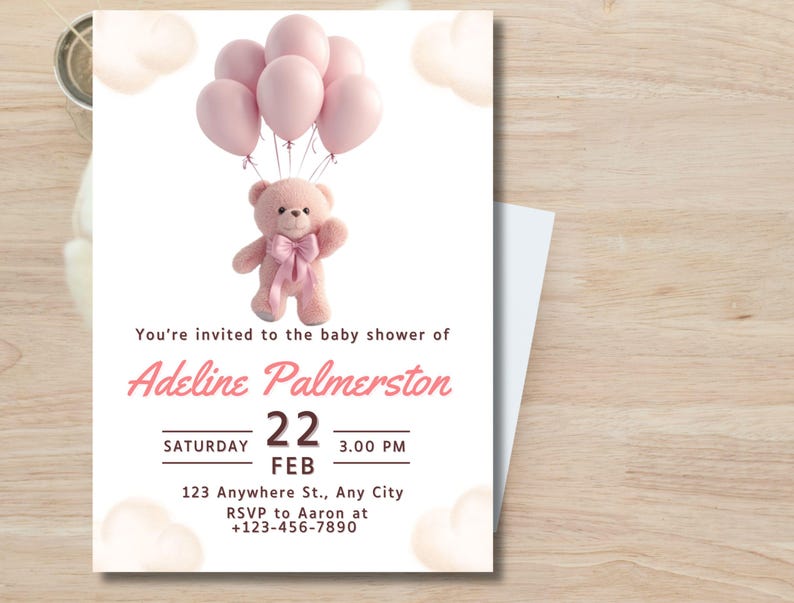 Birthday Invitation Template. Etsy