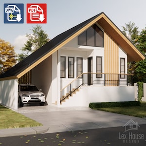 Small House Plan, Modern House Plan, Tiny House Floorplan, Modern Tiny House Design, Basic Floor Plan  [A13]