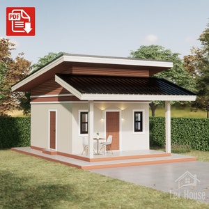 Small House Plan, Modern House Plan, Tiny House Floorplan, Modern Tiny House Design, Basic Floor Plan  [A12]