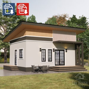 Small House Plan, Modern House Plan, Tiny House Floorplan, Modern Tiny House Design, Basic Floor Plan  [A14]