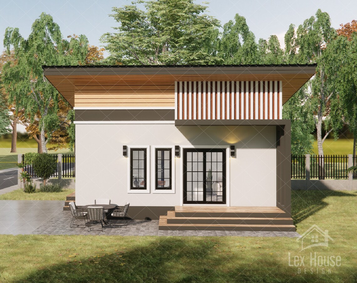 Mini Plan Small House Plan, Modern House Plan, Tiny House Floorplan, Modern Tiny ...