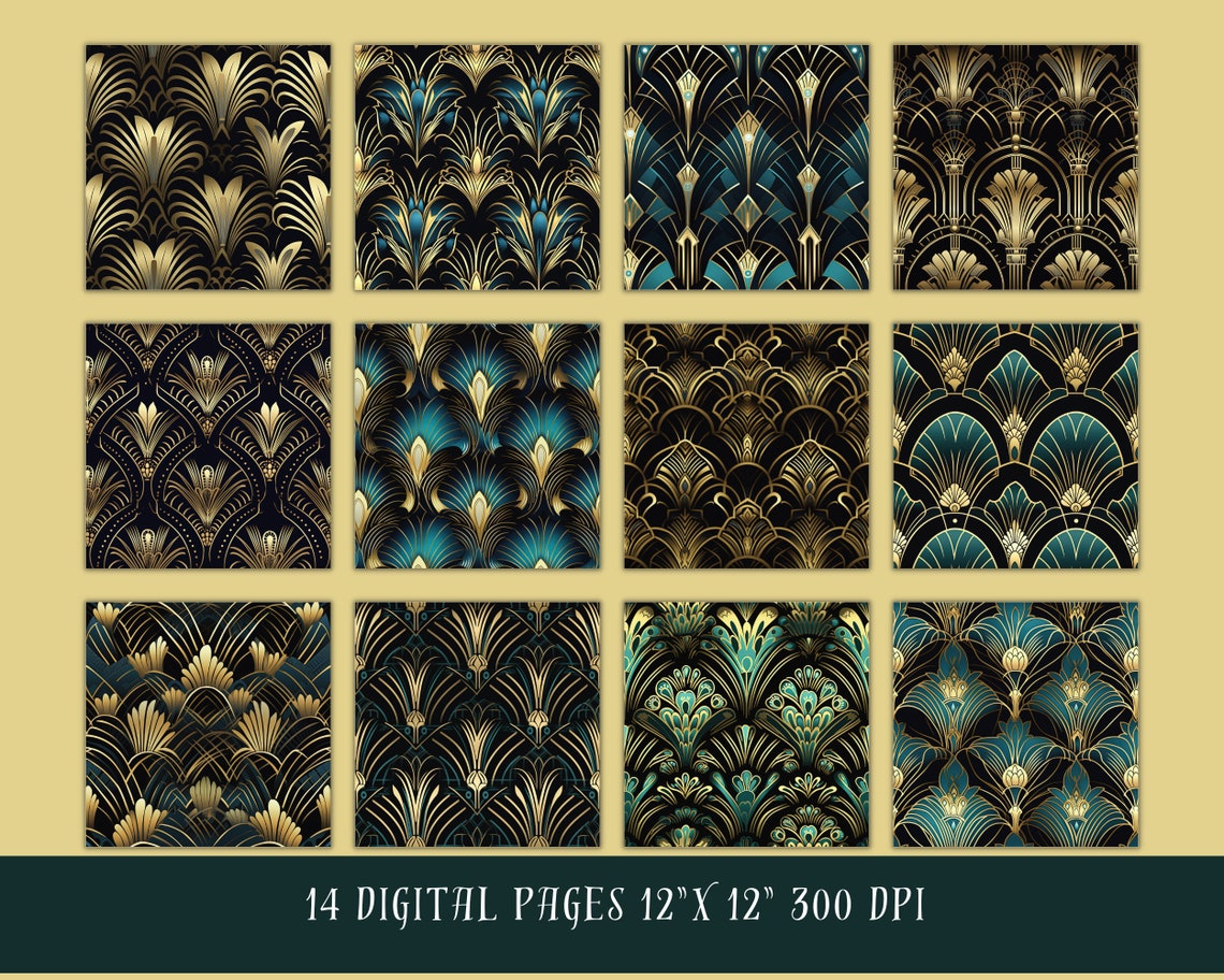 Great Gatsby, Designs, Digital Downloads, Gatsby 1920 Style Digital ...