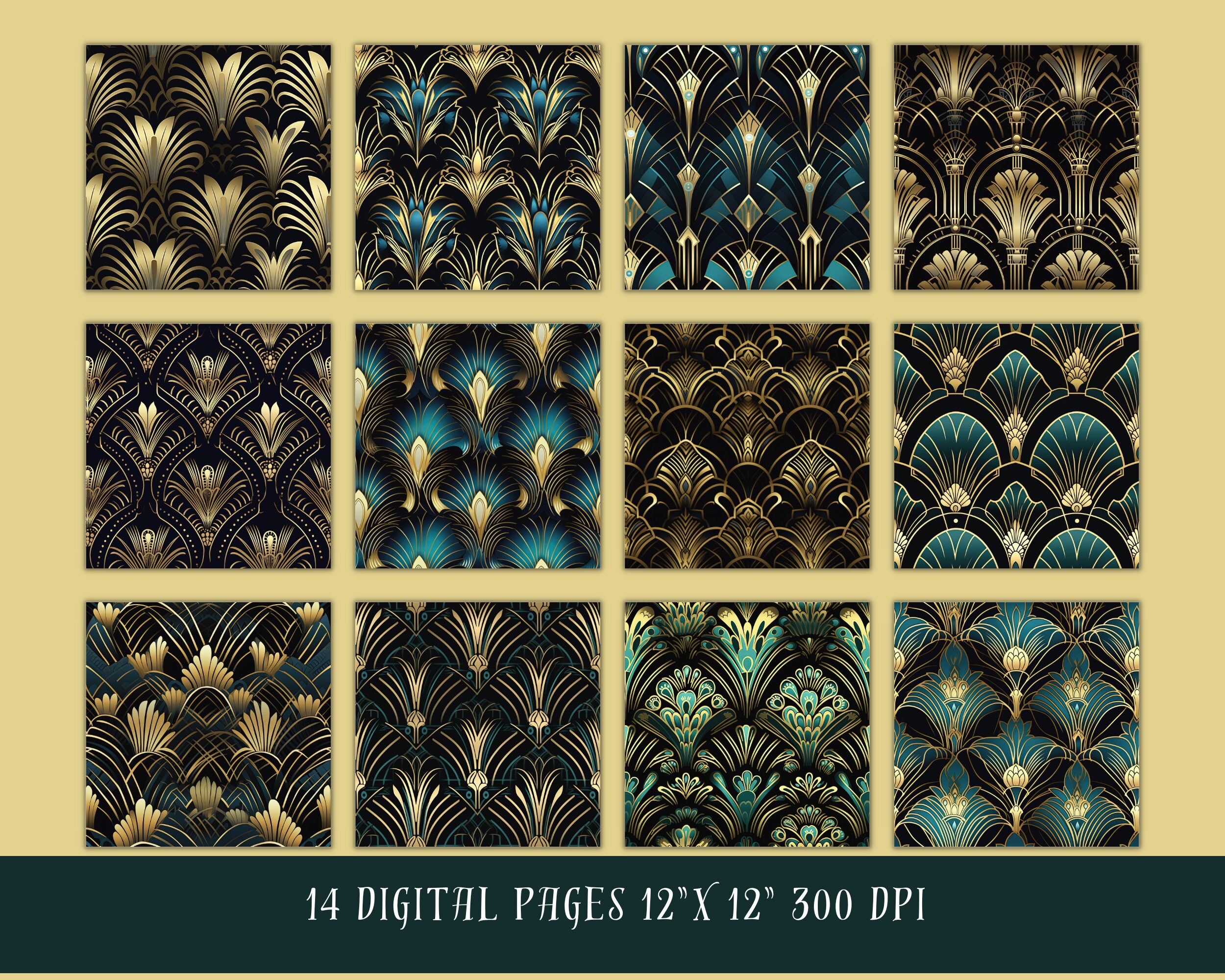 Great Gatsby, Designs, Digital Downloads, Gatsby 1920 Style Digital ...