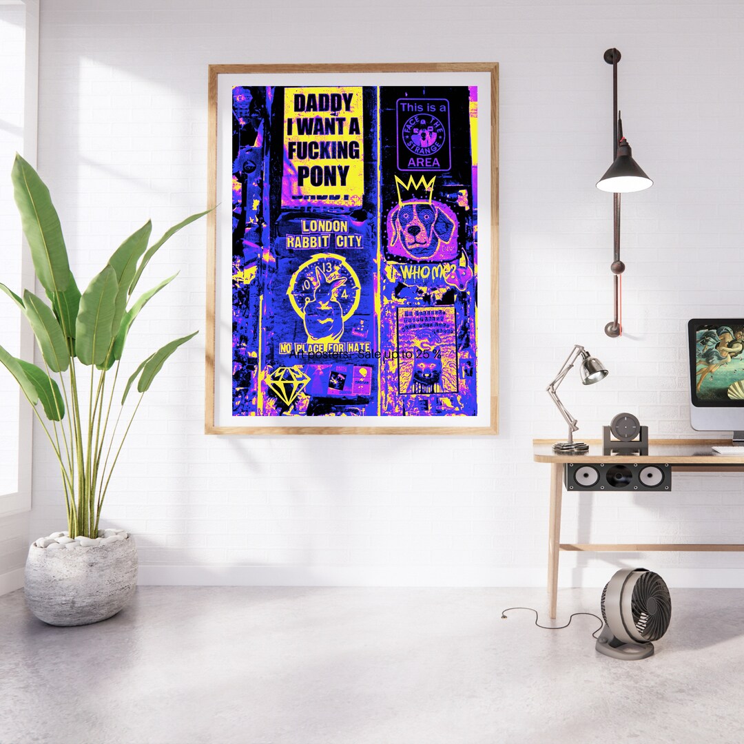 Pop Art Print Wall Art Graffiti Wall Posters Home Decor Etsy