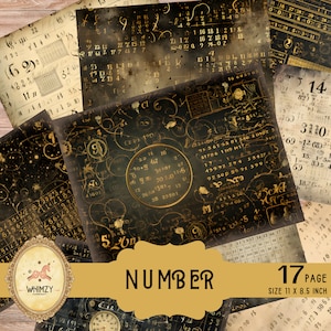 Nummer Junk Journal Nummer Muster Handwerk Nummer Papier Nummer Printable Junkjournal Collage Sheets Nummer Printable Junk Journal Nummer Inspiration Journalalism Geschenk
