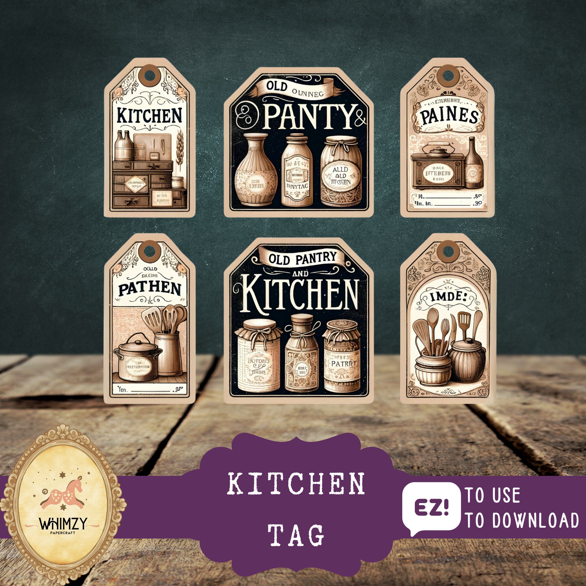 Old Kitchen Junk Journal Kit | Retro Recipe Ephemera | Baking & Cooking ...