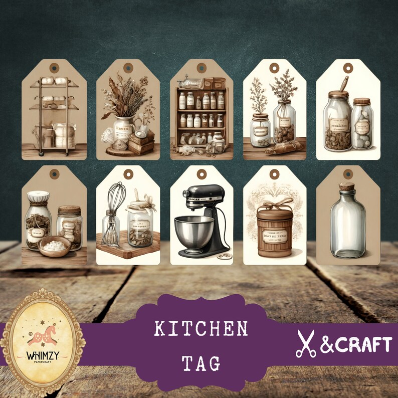 Old Kitchen Junk Journal Kit | Retro Recipe Ephemera | Baking & Cooking ...