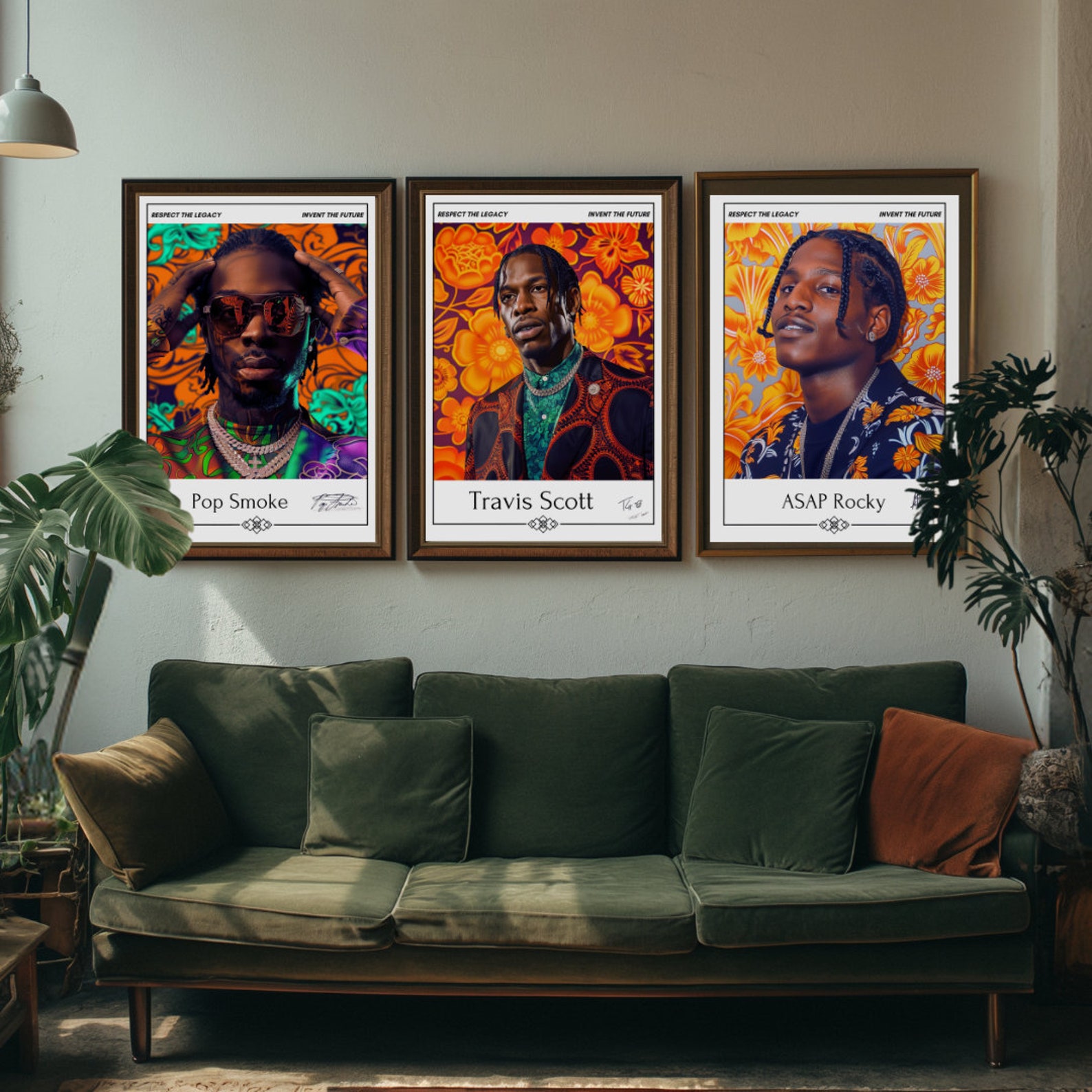 Hiphop Music Rappers Poster Collage Set of 18, Hip Hop Wall Art, 2pac ...