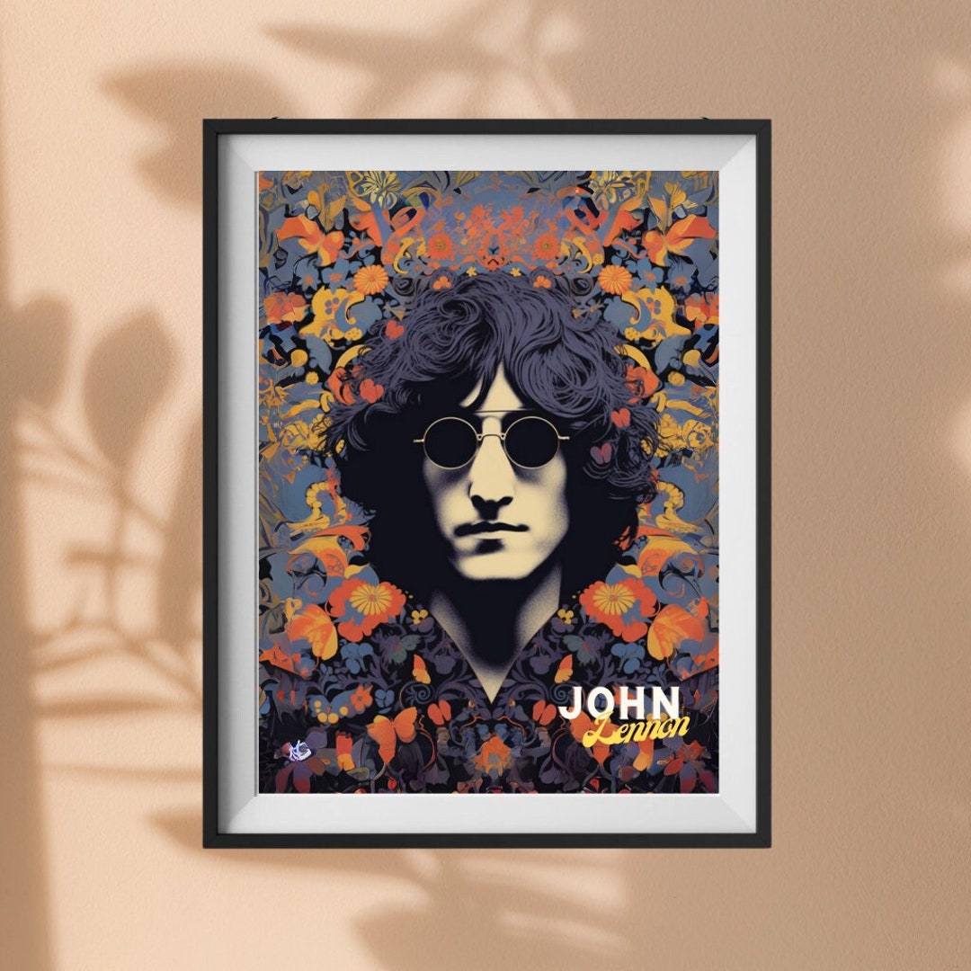 John Lennon - Imagine -The Beatles - Canvas Rolled Wall Art Print