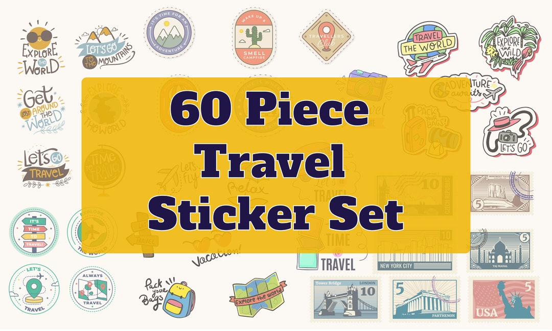 Roadmap Your Travels With Printable and Editable Stickers - Etsy