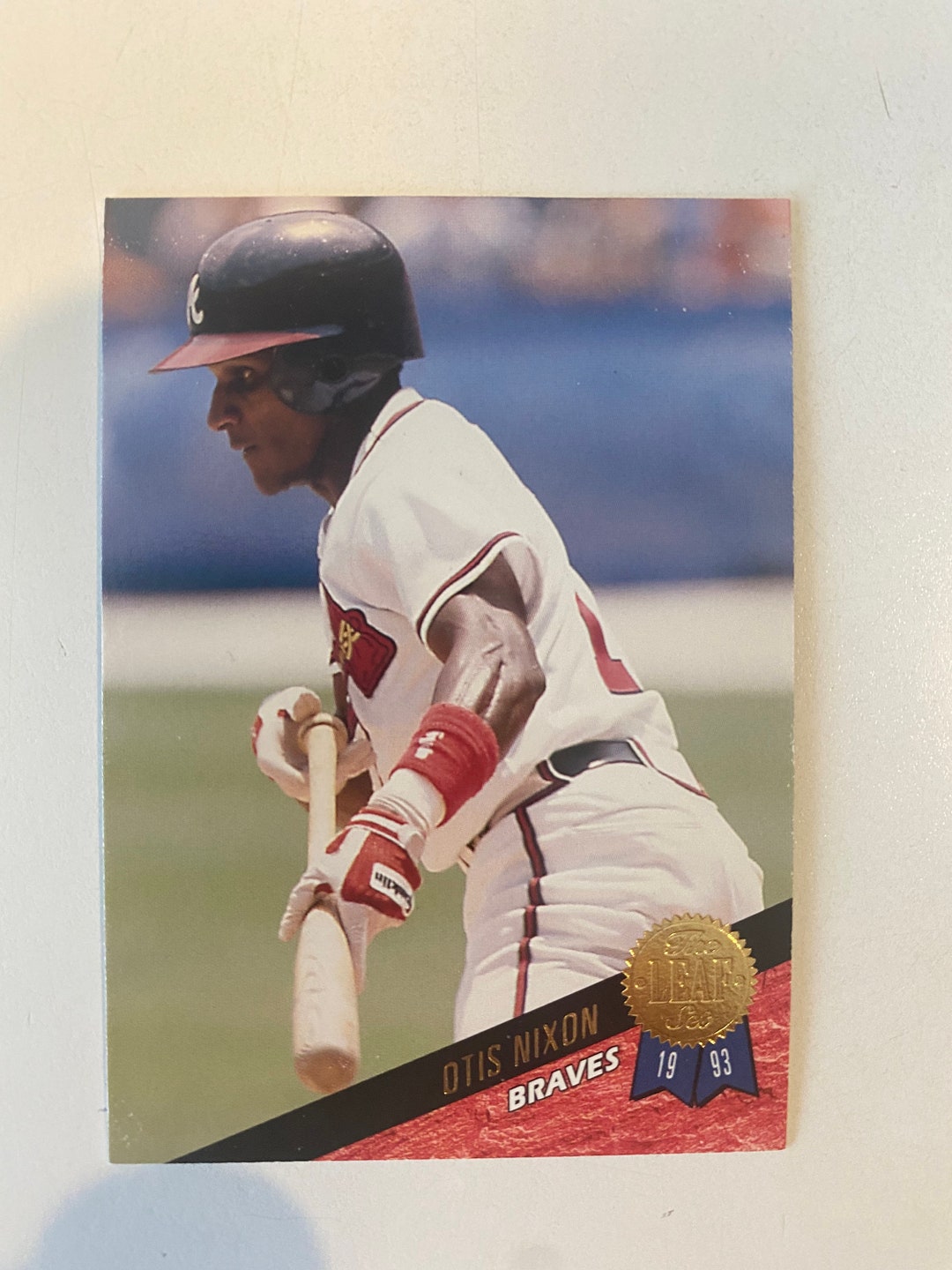 1993 Leaf Otis Nixon Gold Leaf Baseball Card 180 Etsy