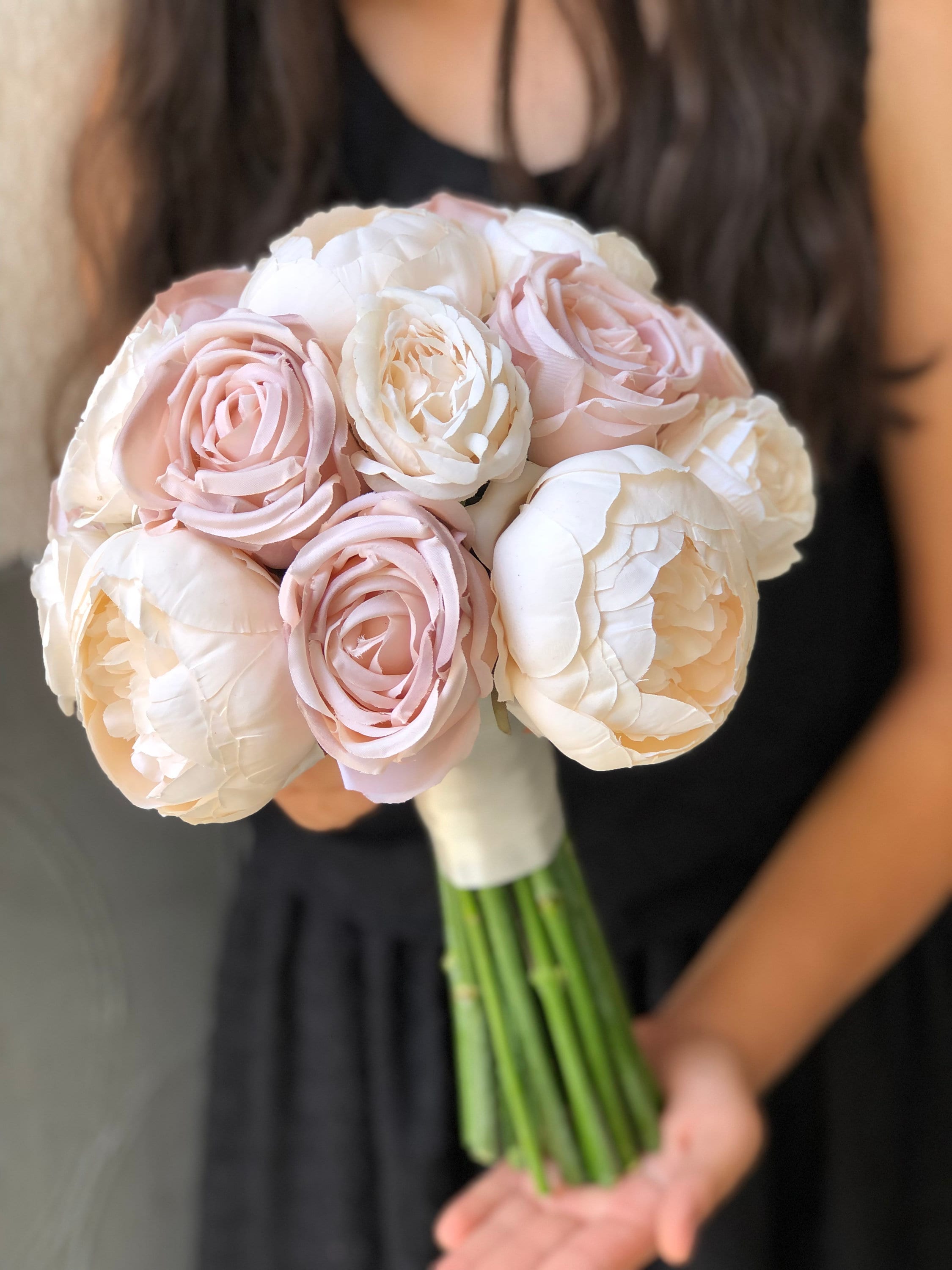 Elegant Rose and Peony Wedding Bouquet - Enchanting With Natural Beauty ...