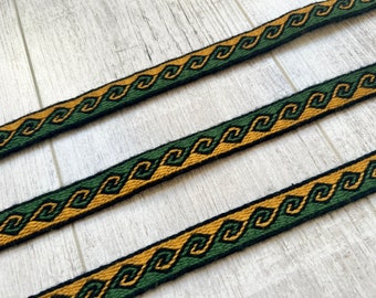 PERSONALIZED Tablet woven band with leaves pattern pure wool historic costume reenactment viking slavic finnish sca larp medieval