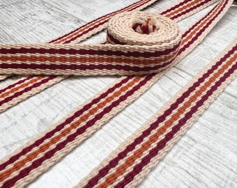 Inkle woven trim pure wool riggid heddle weaving historical costume braid reenactment viking slavic sca medieval