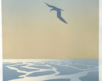 GEORGE MALCOLM WARR (1939-) &quot; Estruary Light&quot; 1980 - Limited Edition serigraph - 94/130 - Personally signed, titled  and dated.