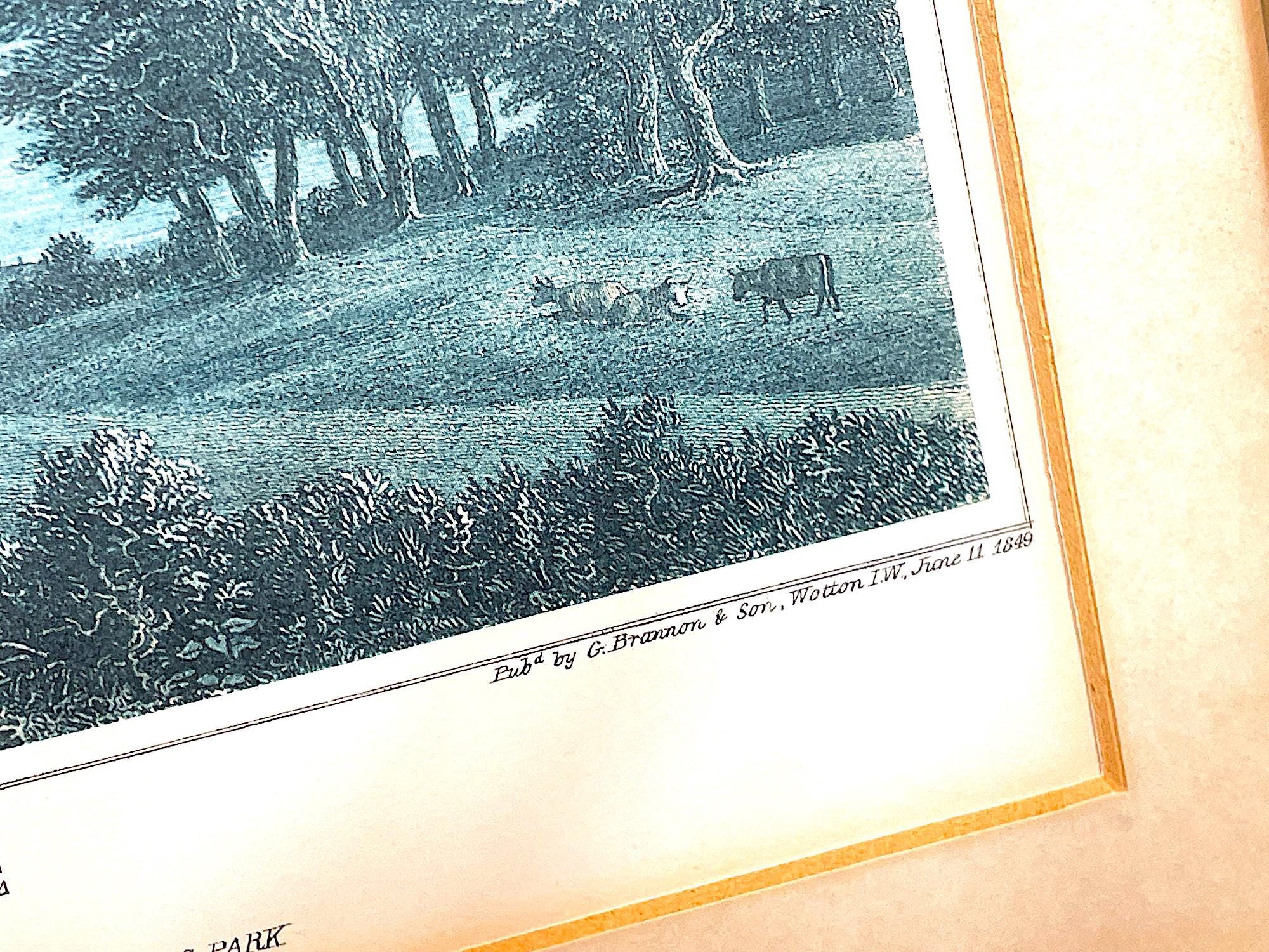 G.BRANNON - 1849 - オリジナル 手彩色彫刻版画 - Etsy 日本
