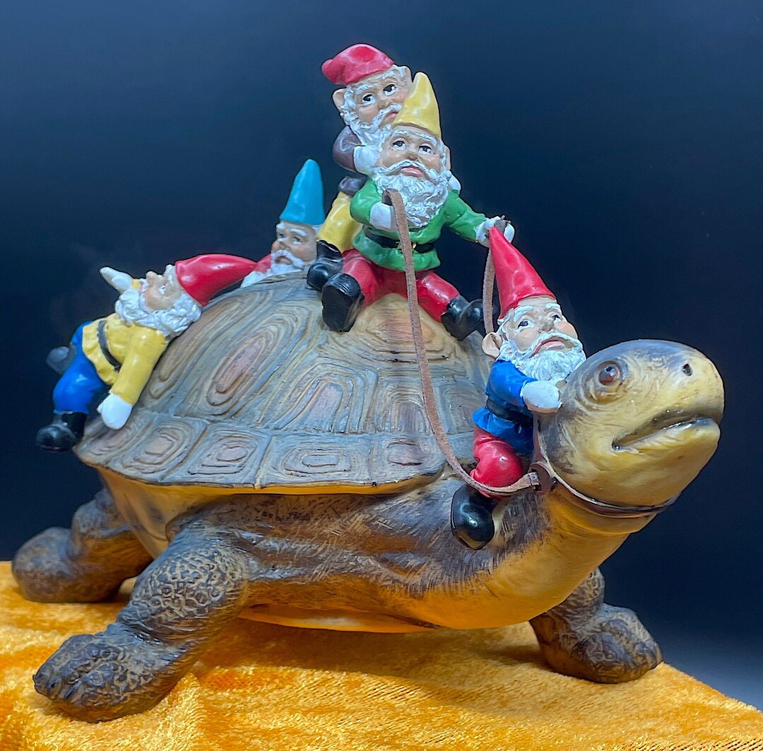 Sunthus Gartenzwerg Schildkröte Statue – Harz-Figur, 24x18x15 Cm, Wetterfest Für Outdoor-Deko