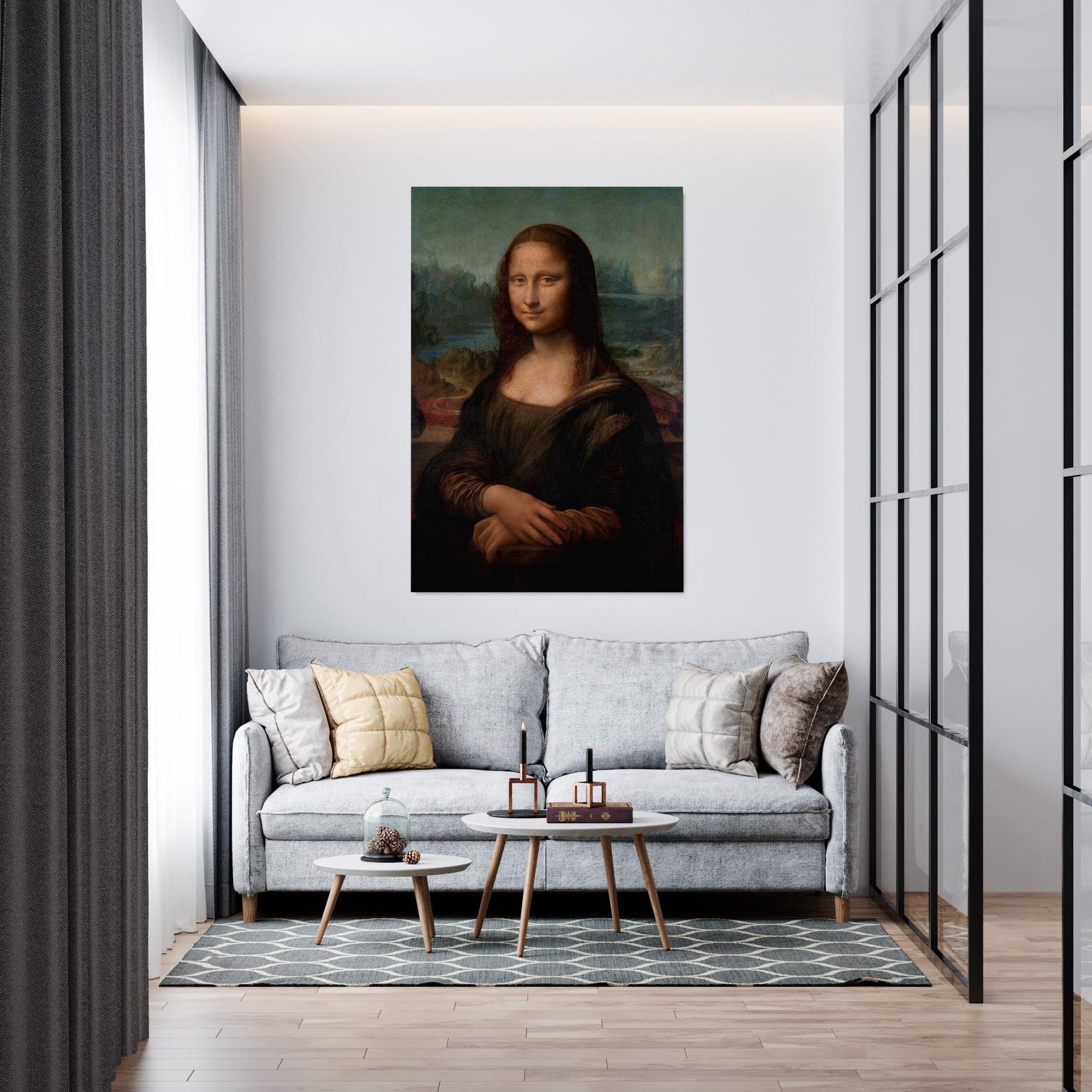 Leonardo Da Vincis Mona Lisa Del Giocondo Canvas and Poster, 15031506