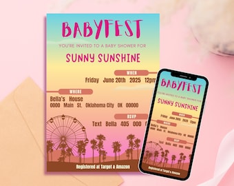 Festival-themed Party Invitation | Editable Festival Party Invitation | Printable, Digital Invite