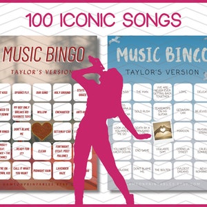 taylor swift music bingo