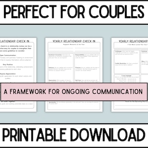 Yearly Relationship Review | Couples Check in | Year in Review ...