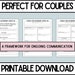 Yearly Relationship Review Couples Check in Year in Review Marriage ...