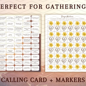 Christian worship music bingo