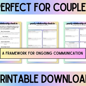 Yearly Relationship Review | Couples Check in | Year in Review ...