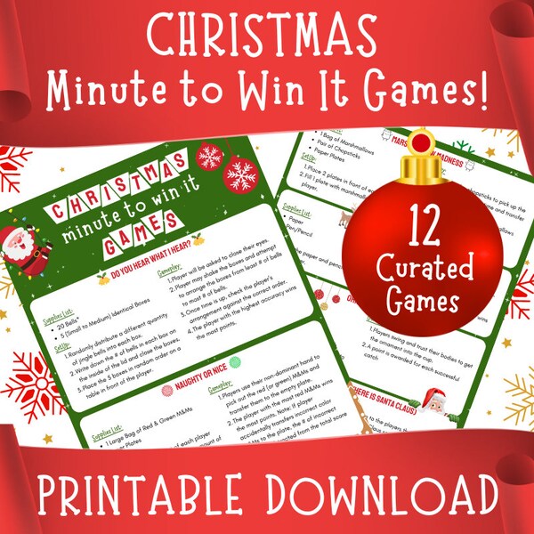 Minute to Win It - Etsy