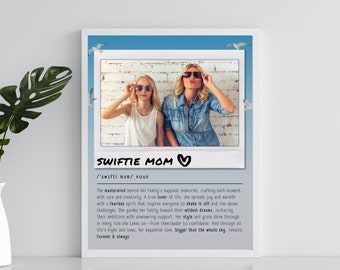 Swiftie Mom Definition Poster | Custom Mom Definition Poster | Unique Mother's Day Gift | Gift for Mom | Swiftie Wall Art | 1989 Theme