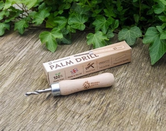 Children’s Palm Drill: Forest School Woodworking - UK Crafted Tool for Nature Play, Bushcraft & Handcrafts