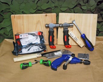 Early Years Starter Woodwork Tool Set: Forest School Tools for Children – UK Woodcraft Set