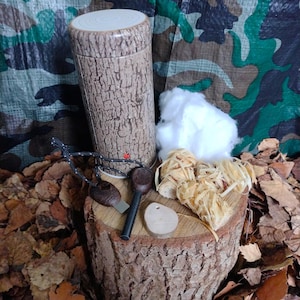 Eldstartset: Tändsats för bushcraft med naturmaterial – Utomhusinlärning och överlevnadsfärdigheter