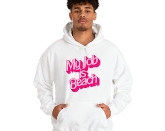 My Job Is Beach Unisex Heavy Blend™ Hooded Sweatshirt