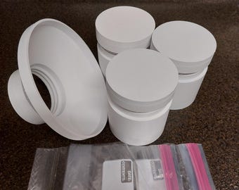 Grease disposal kit for bacon and ground beef draining and proper discarding of grease