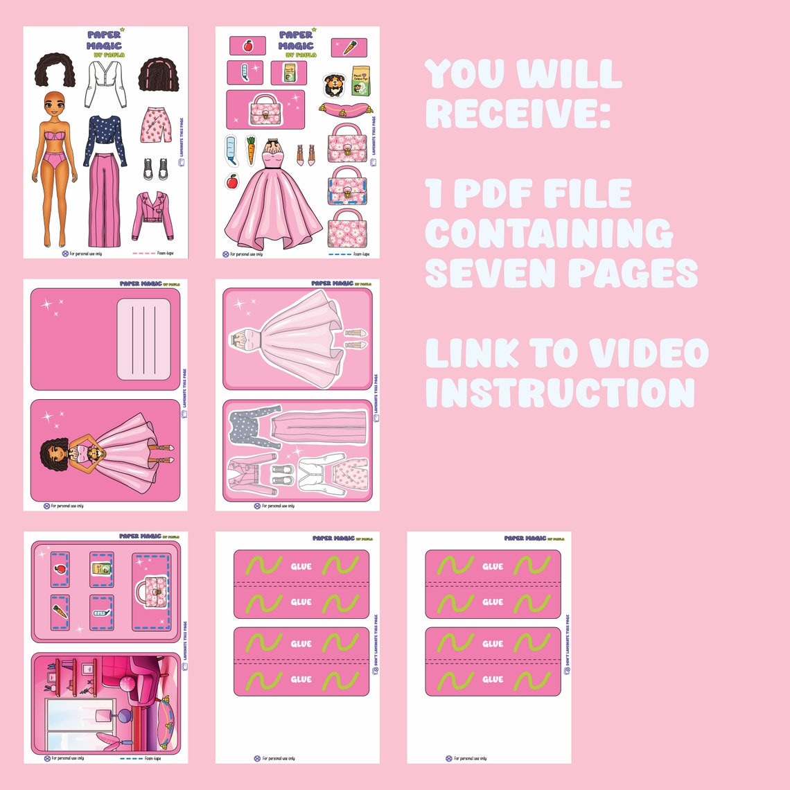 Poup?�e en papier ?� imprimer avec un cochon d'Inde | Petit livre et activit?� d'int?�rieur pour 