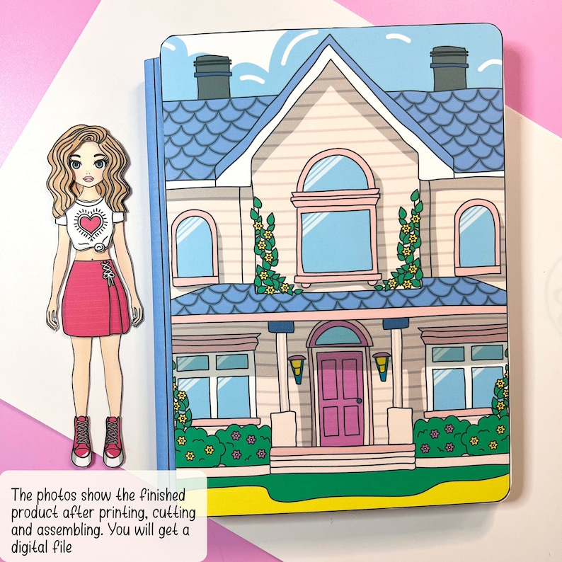 Printable Doll House Printable Dollhouse Busy Book Preschool Etsy