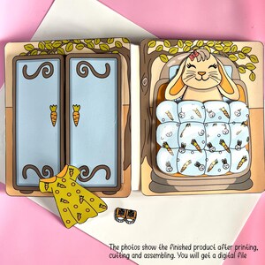 Printable Bunny Treehouse Dollhouse - Paper Doll Activity for Kids ...