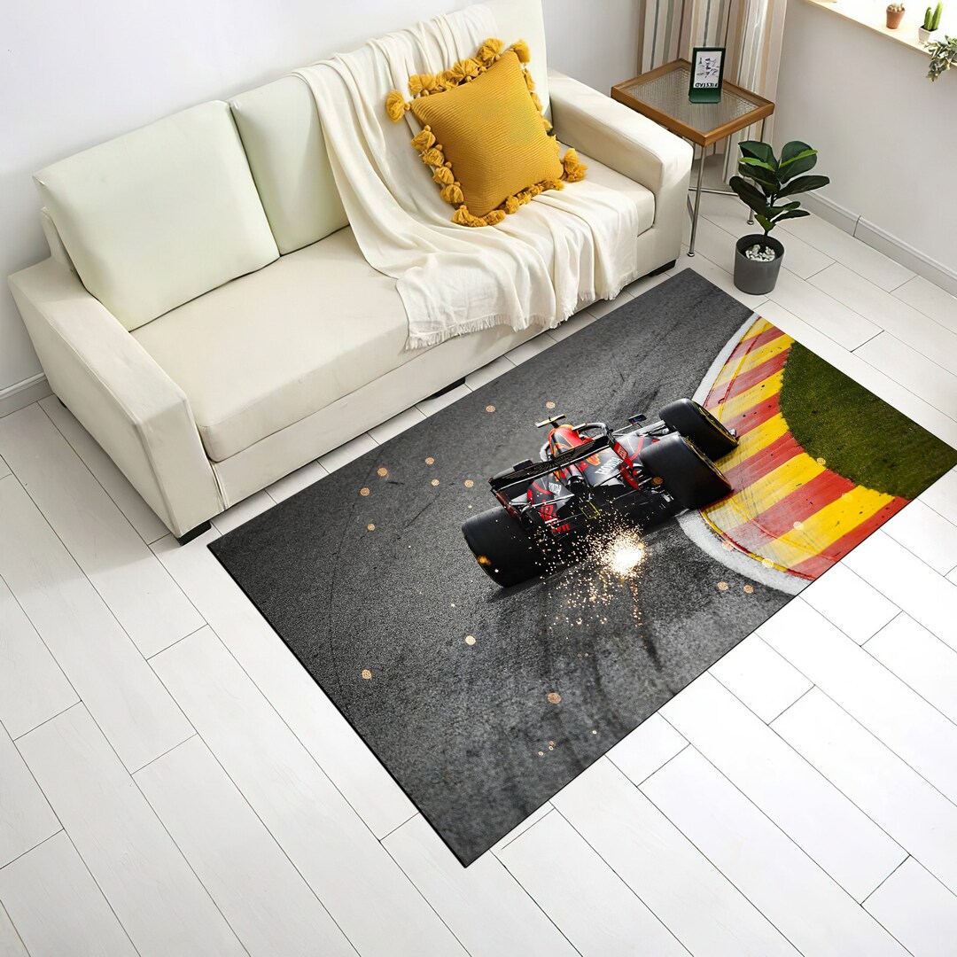 Racing Rug, F1 Rug, Car Rug, Step Rug,, Kids Room Rug, Area Rug