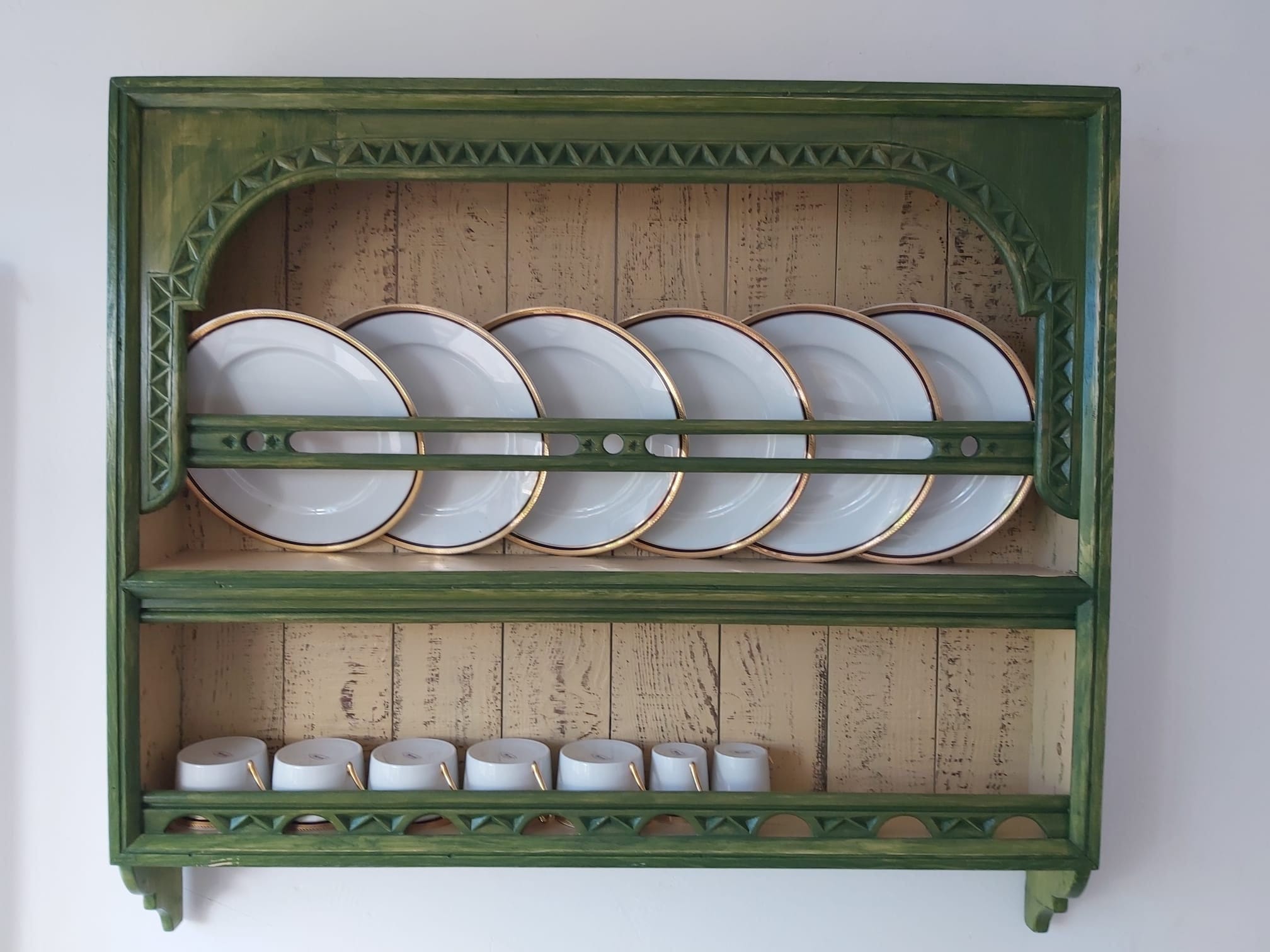 Porta platos en madera, escurridor de platos, Plate rack,woodwork, Dish  rack 