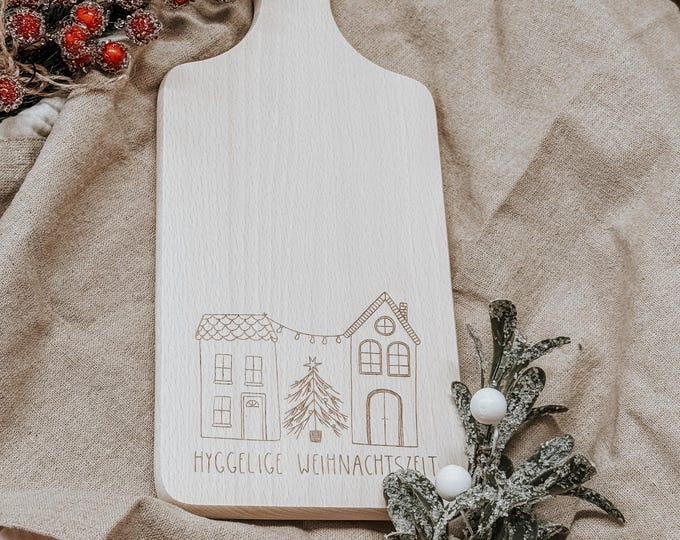 Schneidebrett „Hyggelige Weihnachtszeit“