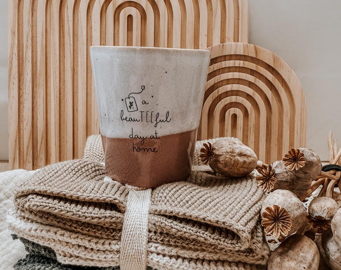 Ceramic mug with saying | Printed mug | Boho tea mug | Gift idea for tea lovers | Various designs |, Mug