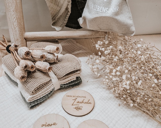 Wooden milestone cards baby – 1st year memories, baby cards made of wood, baby photography decoration, gift for birth, baby shower gift